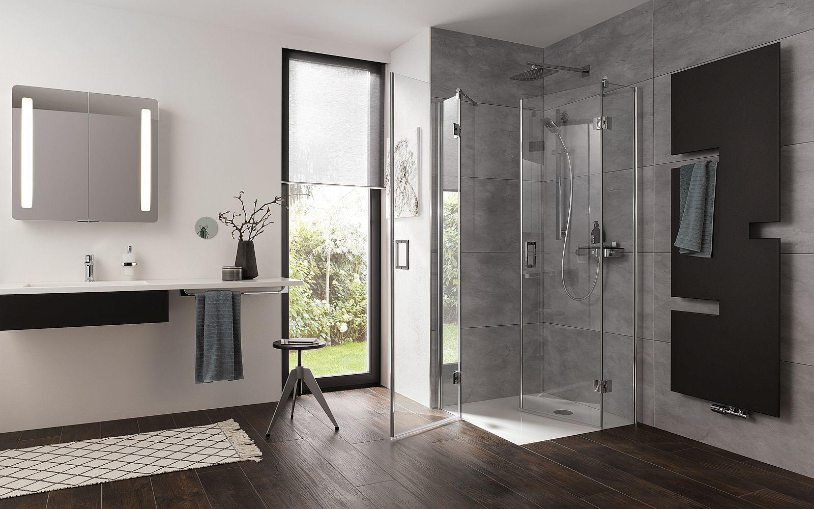 Vierteilige HSK Aperto Duschkabine