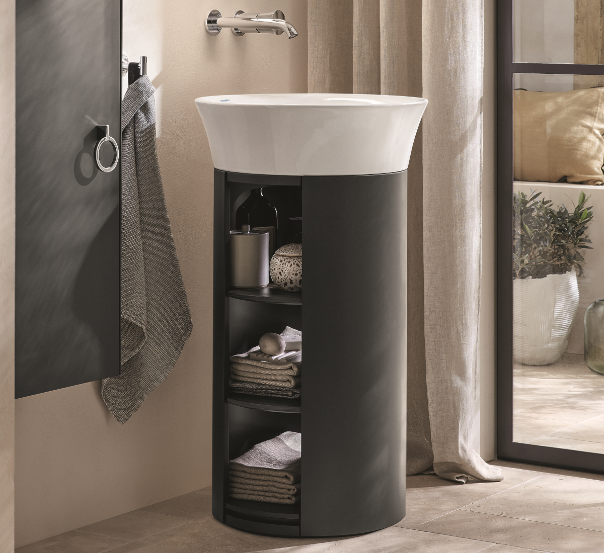 Möbelwaschtisch mit passendem Waschtischunterbau