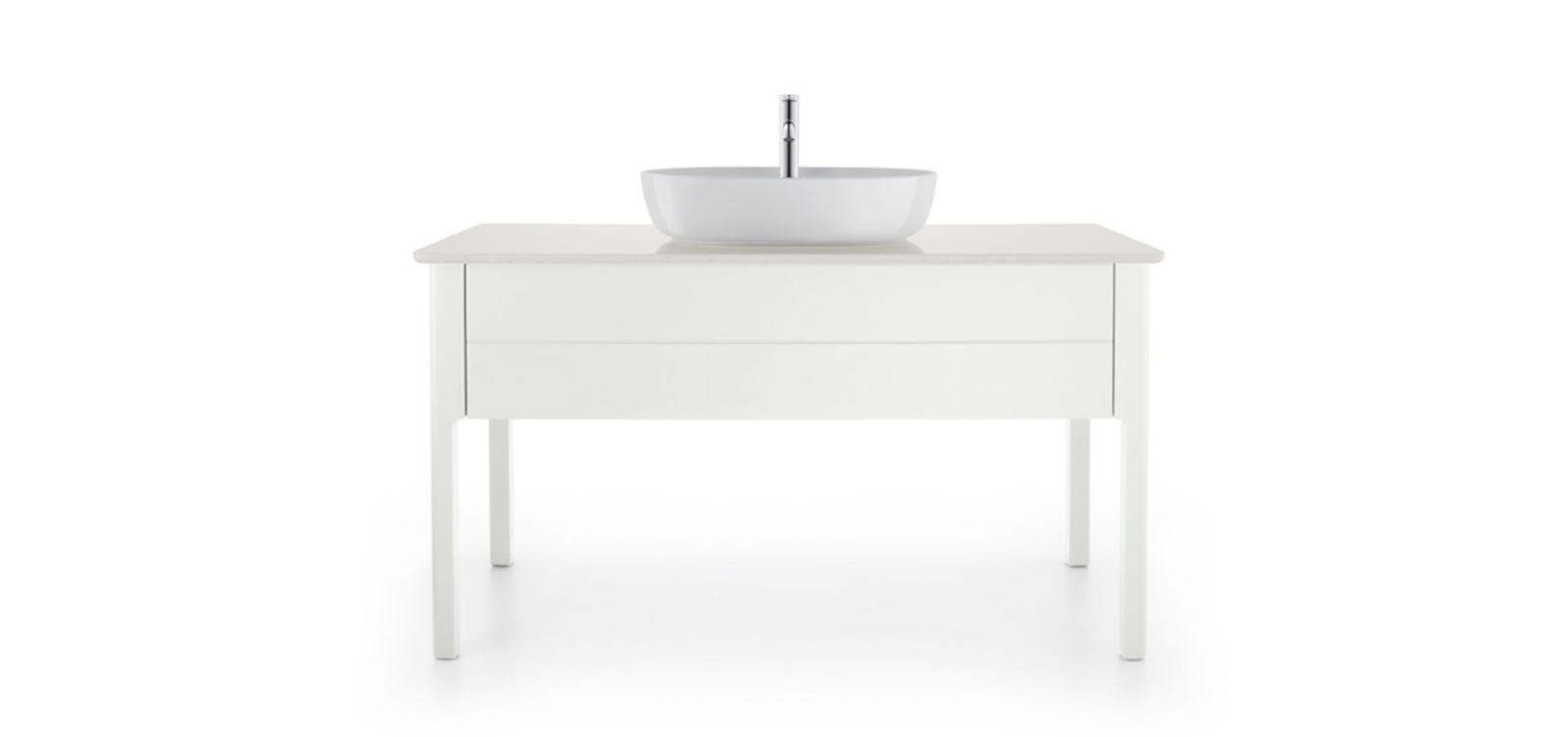 Duravit Waschtisch Luv white satin